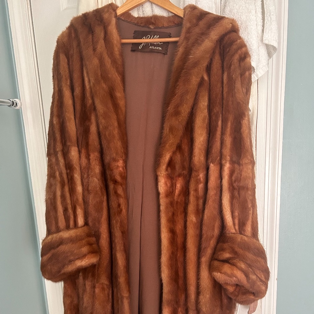 VINTAGE Brown Mink Coat